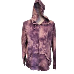 Balance Tie Dye Zip Hoodie Purple sz PL